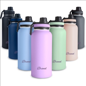 40oz Double Wall Insulated Metal Water Bottle for Men, Women & Kids, 18/8 Stainless Steel Wide Mouth
